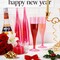 36 Pack Clear Pink Plastic Champagne Flutes - 7OZ Pink Champagne Flutes Plastic, Champagne Glasses Disposable for Party Valentine's Day New Year's